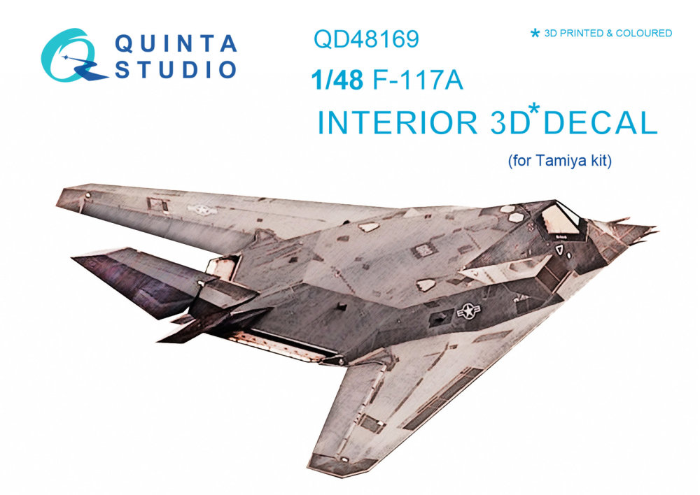 1/48 F-117A 3D-Print & colour Interior (TAM)