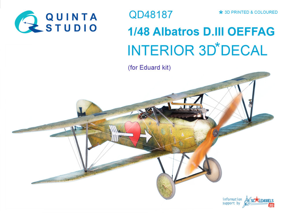 1/48 Albatros D.III OEFFAG 3D-Print&col. Interior