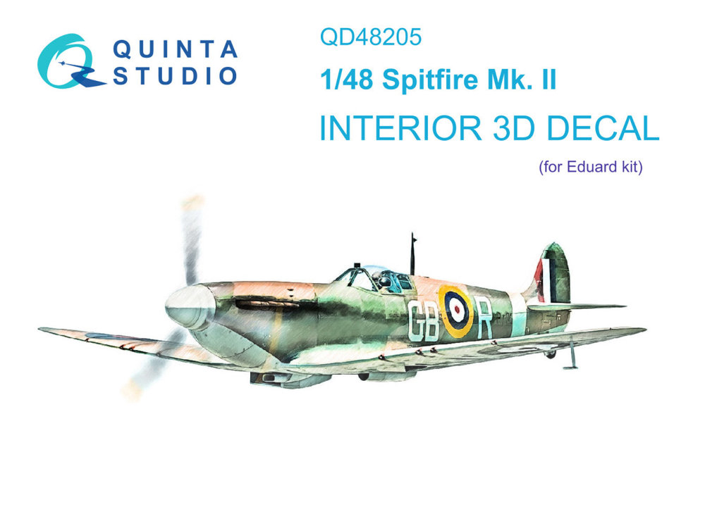 1/48 Spitfire Mk.II 3D-Print&col. Interior (EDU)