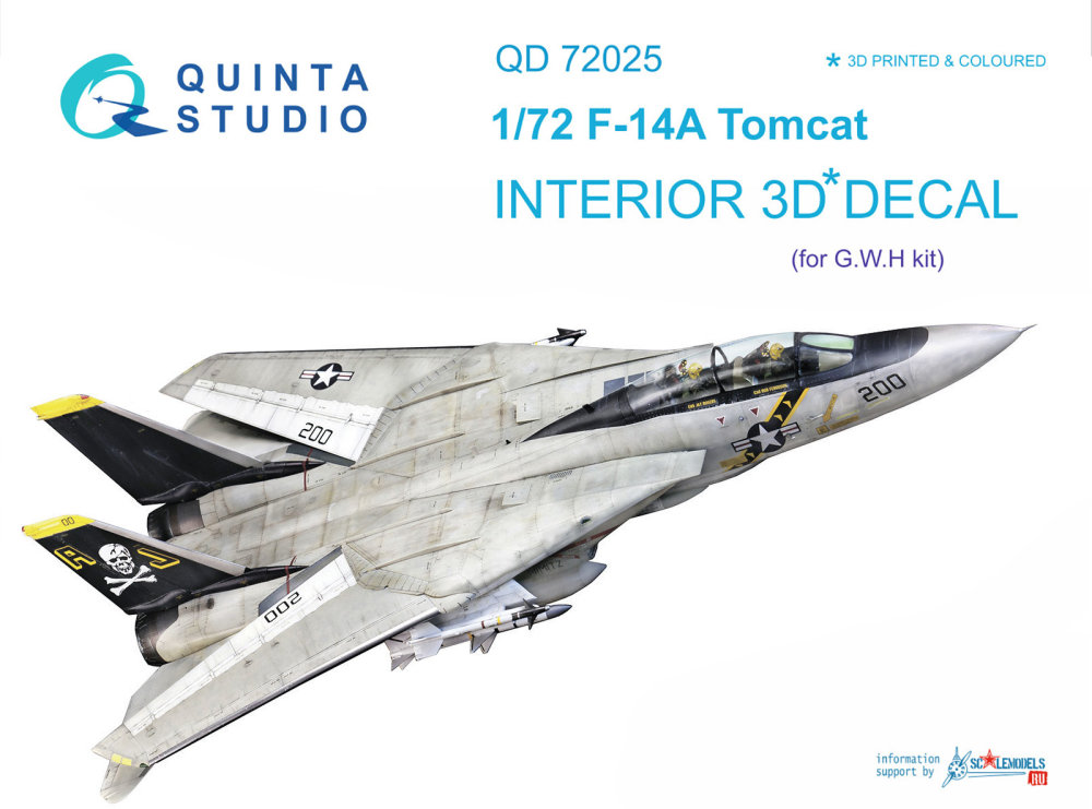 1/72 F-14A 3D-Print&colour Interior (GHW)