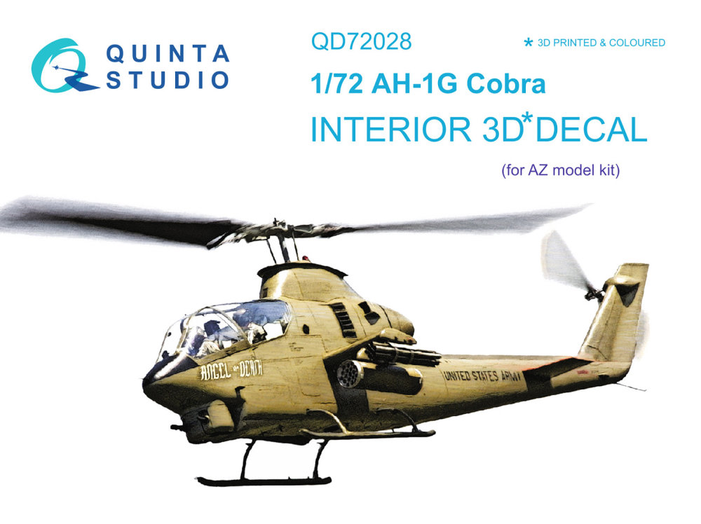 1/72 AH-1G 3D-Print&col.Interior (AZ)