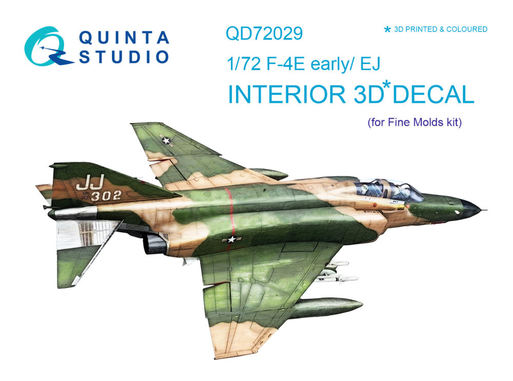 1/72 F-4E early/F-4EJ 3D-Print&col.Inter. (FINEM)