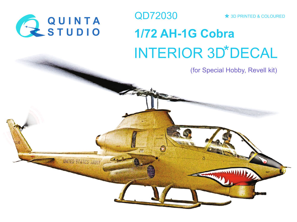 1/72 AH-1G 3D-Print&col.Interior (SP.HOB./REV)