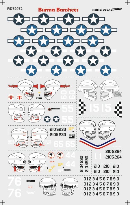 1/72 The Burma Banshees (7x camo) re-edition