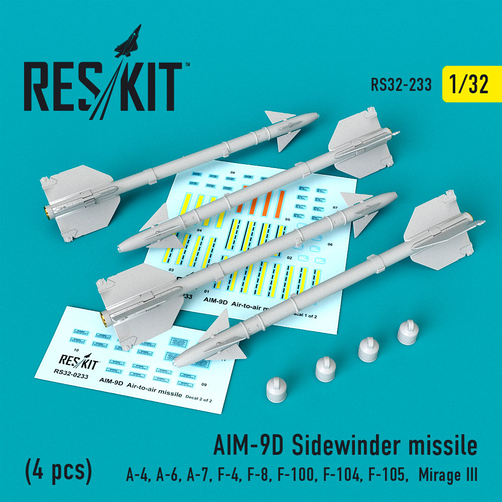 1/32 AIM-9D Sidewinder missile (4 pcs.) 