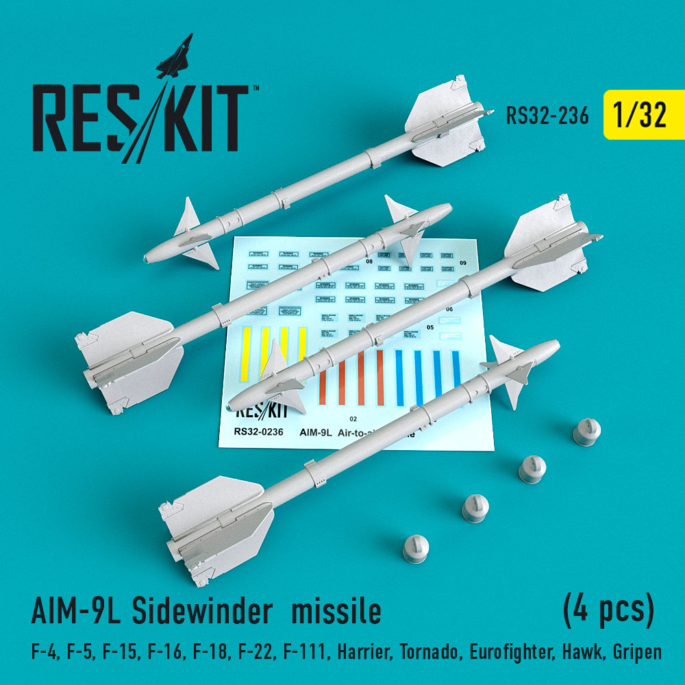 1/32 AIM-9L Sidewinder missile (4 pcs.) 