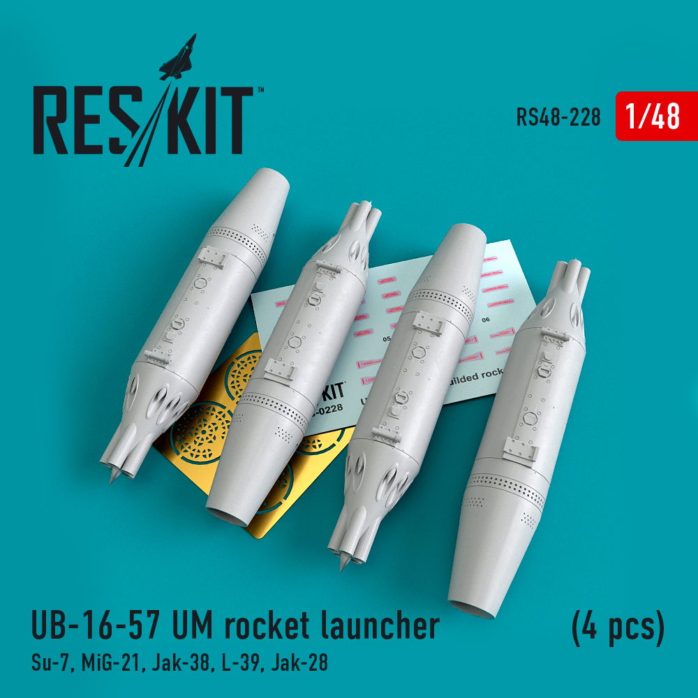1/48 UB-16-57 UM rocket launcher (4 pcs.)