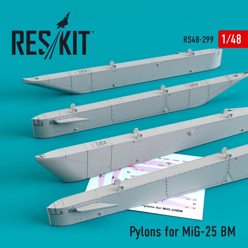 1/48 Pylons for MiG-25 BM