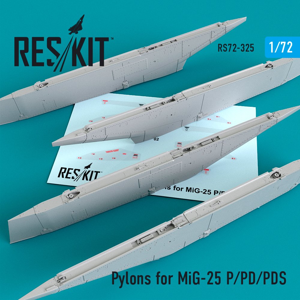 1/72 Pylons for MiG-25 P/PD/PDS 