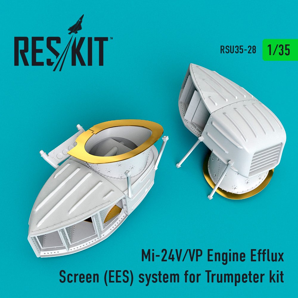 1/35 Mi-24V/VP Engine Efflux Screen System (TRUMP)