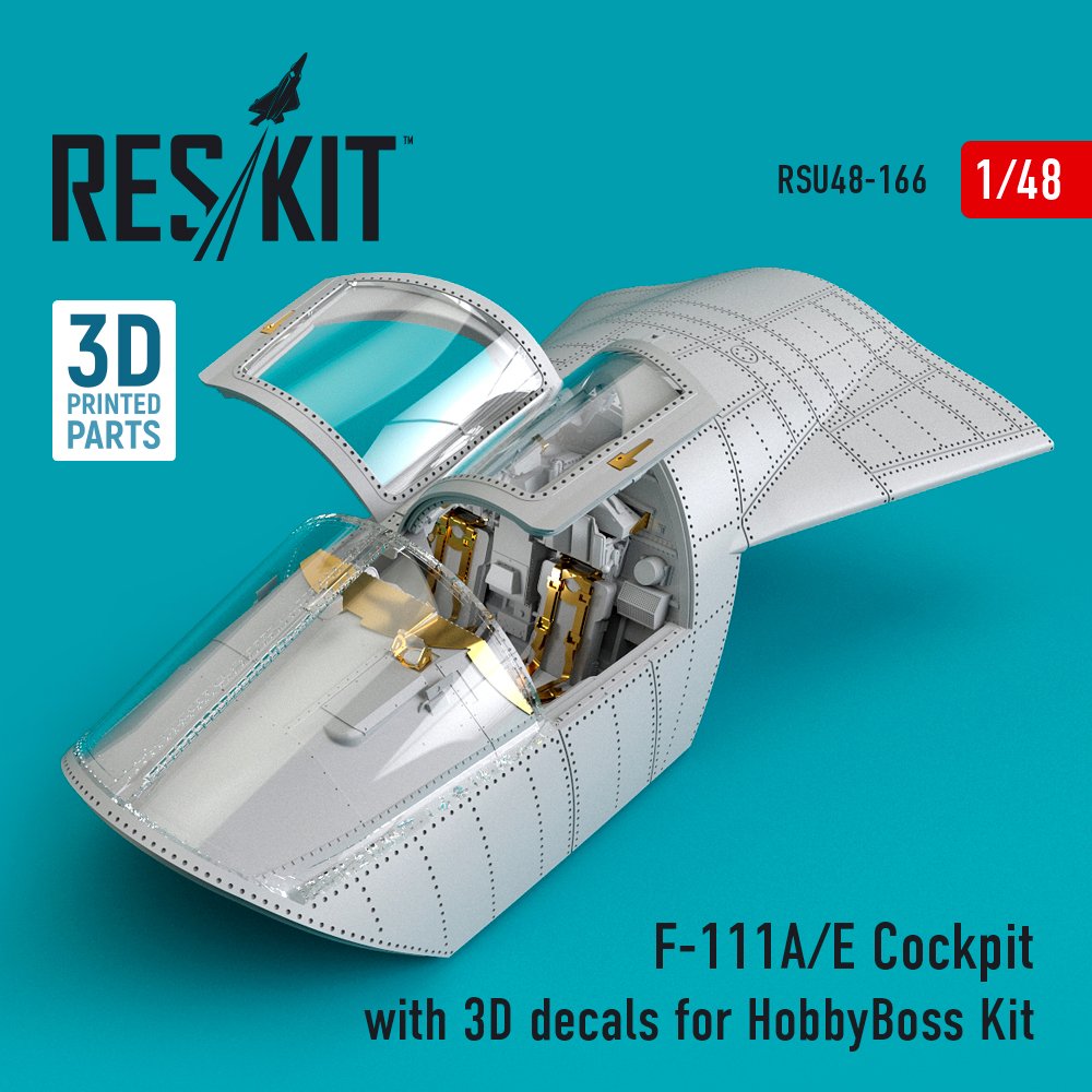 1/48 F-111A/E Cockpit with 3D decals (HOBBYB) 