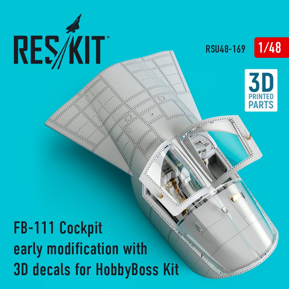 1/48 FB-111 Cockpit early modification w/ 3D decal