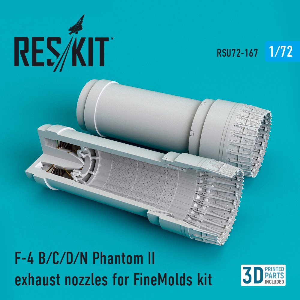 1/72 F-4 B/C/D/N Phantom II exh.nozzles (FINEM) 