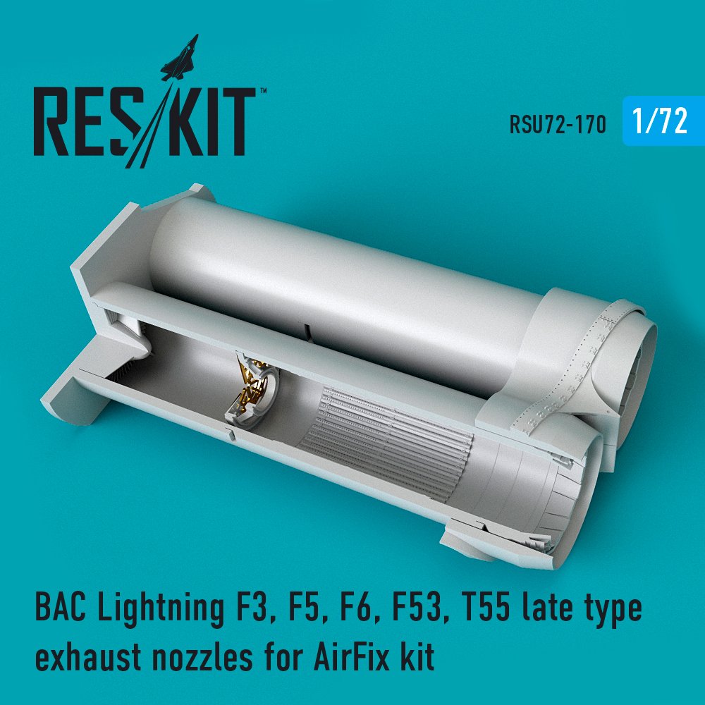 1/72 BAC Lightning F3/F5/F6/F53/T55 ex.nozzle late
