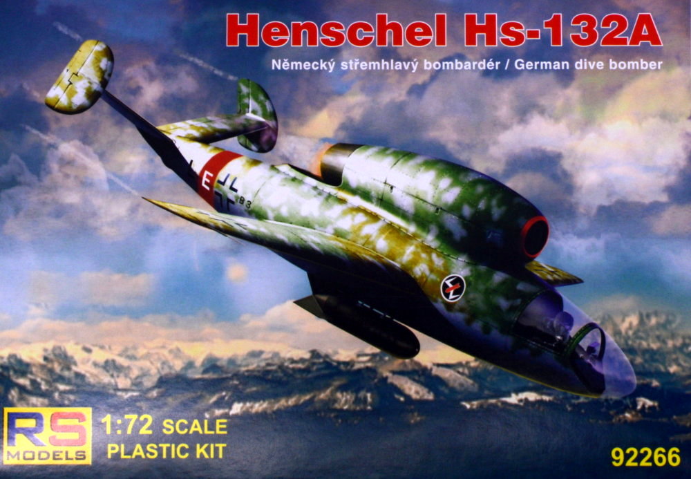 1/72 Henschel Hs-132A German dive bomber (4x camo)