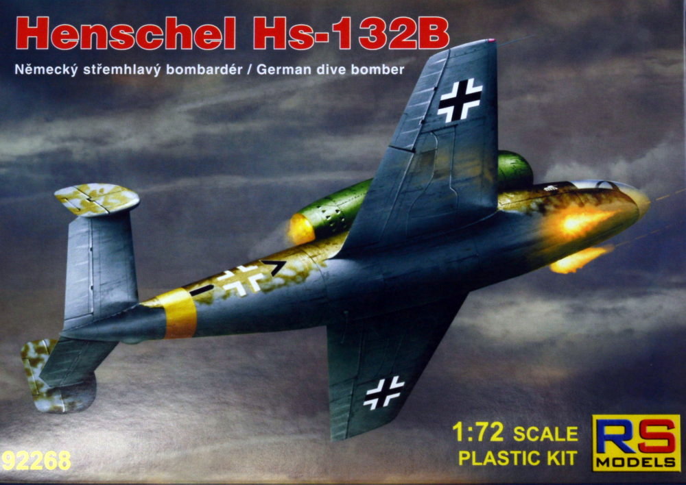 1/72 Henschel Hs-132B German dive bomber (4x camo)
