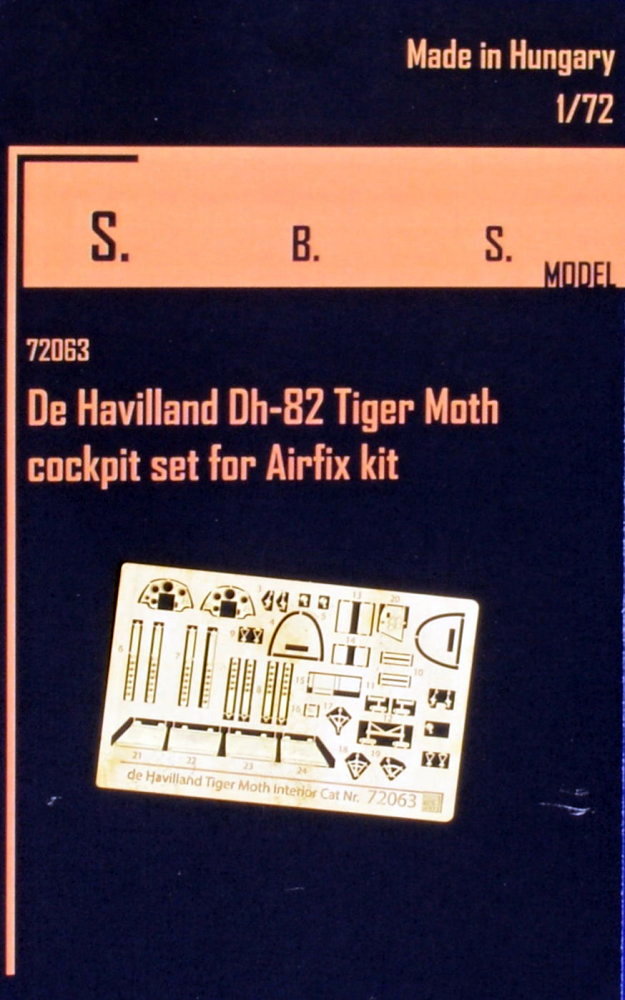 1/72 DH-82 Tiger Moth - cockpit PE set (AIRFIX)