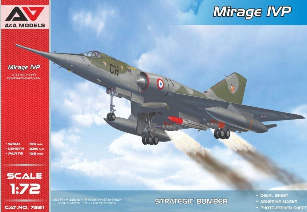 1/72 Mirage IVP with ASMP nuclear missile 