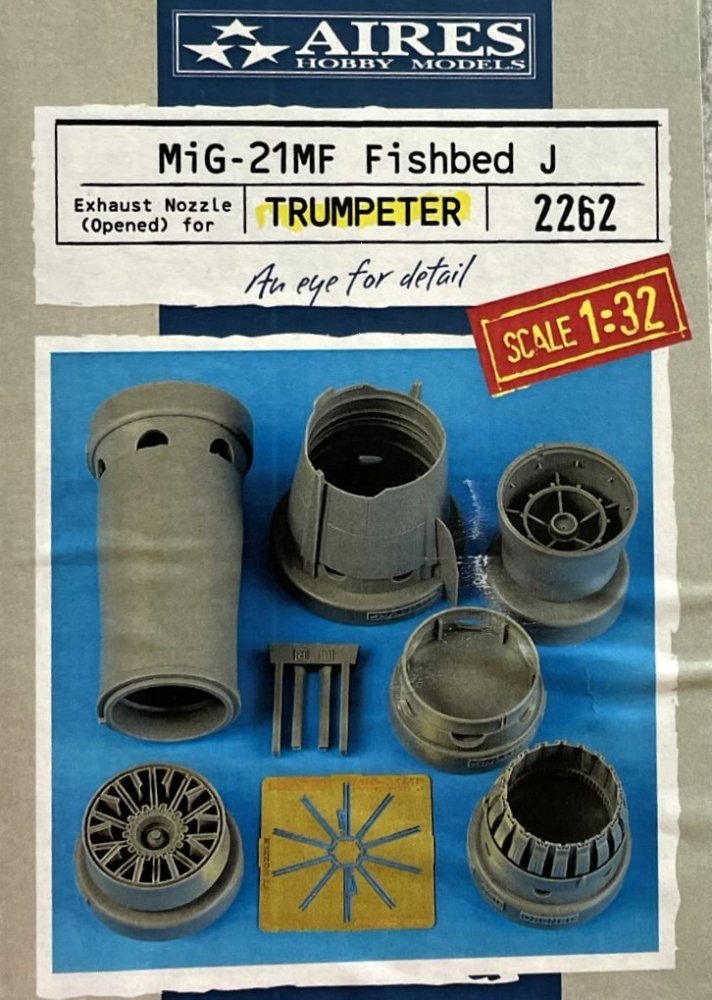 1/32 MiG-21MF Fishbed J exhaust nozzle - opened