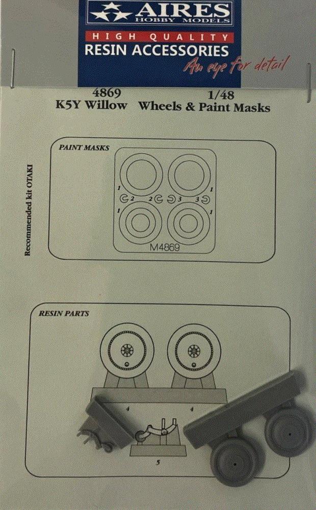 1/48 K5Y Willow wheels & paint masks (OTAKI)