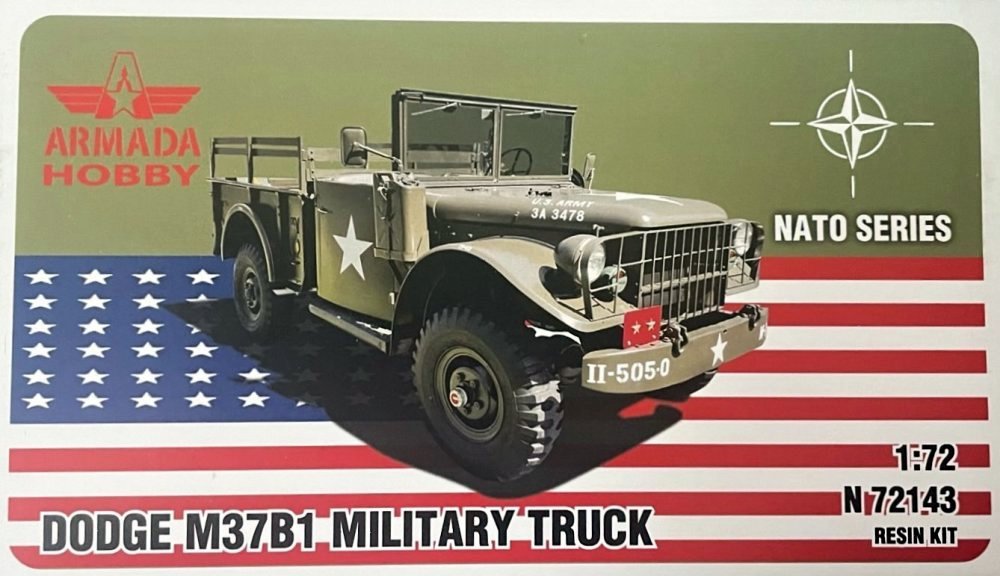 1/72 DODGE M37B1 Military Truck (resin kit)