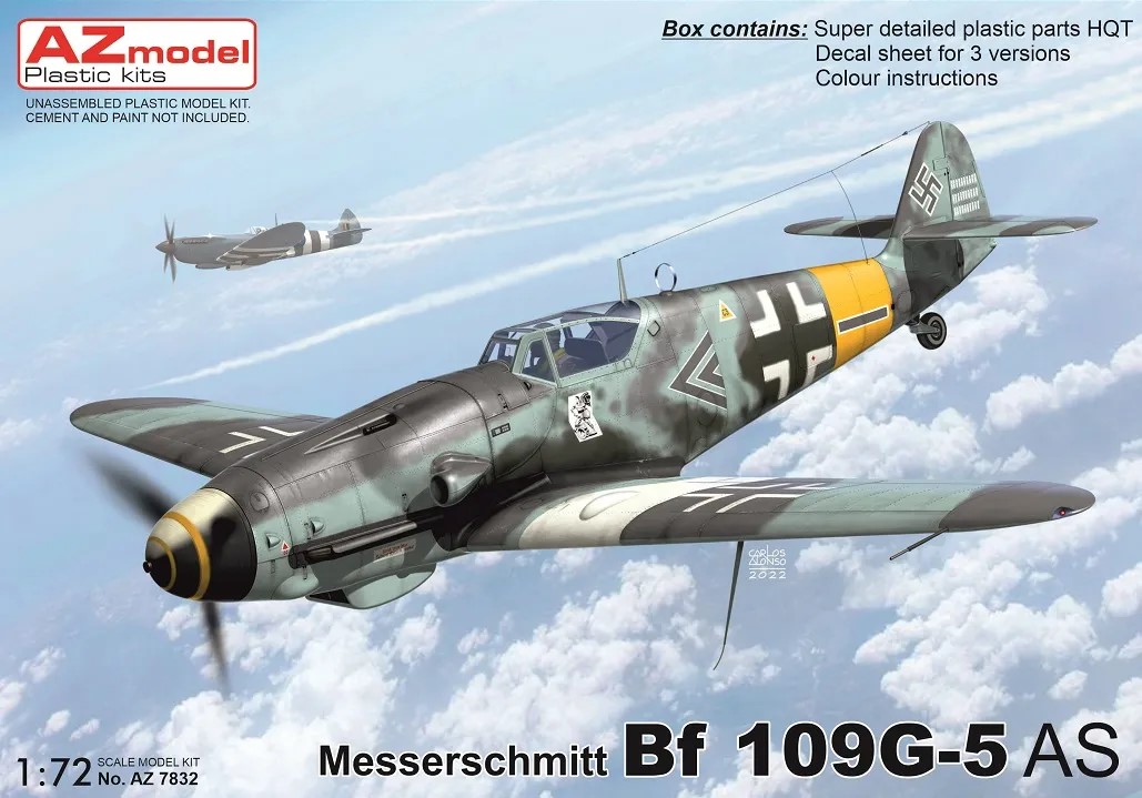 1/72 Bf 109G-5/AS (3x camo)