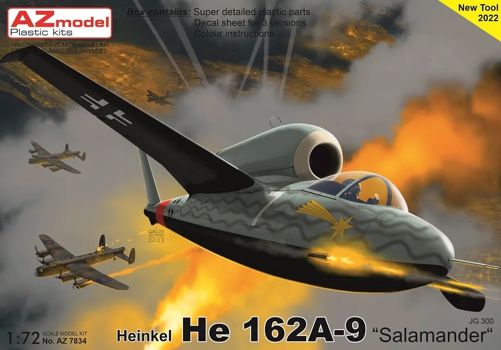 1/72 Heinkel He 162A-9 Salamander JG.300 (3x camo)