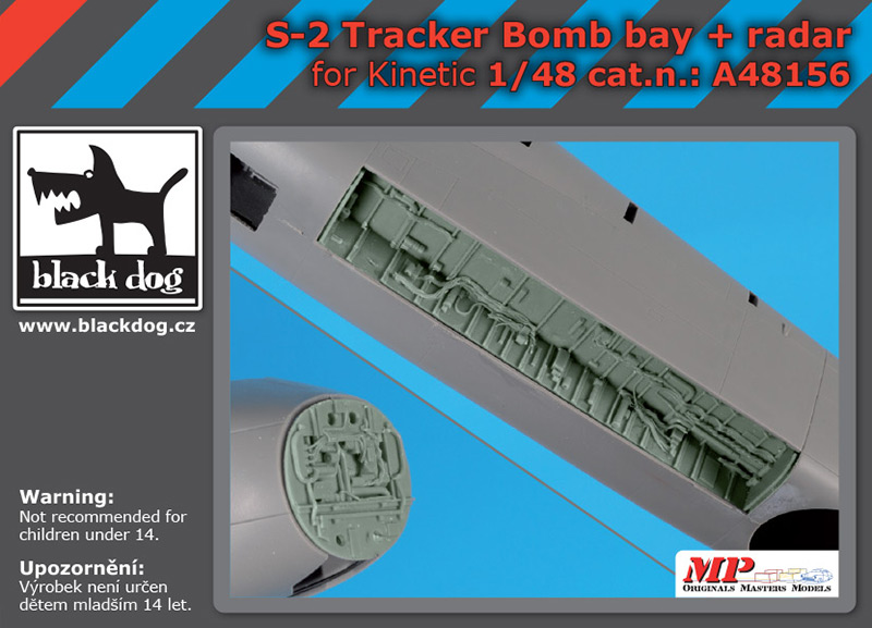 1/48 S-2 Tracker bomb bay + radar (KIN)