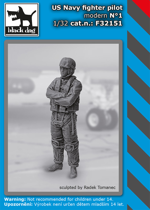 1/32 US NAVY fighter pilot modern No.1 (1 fig.)