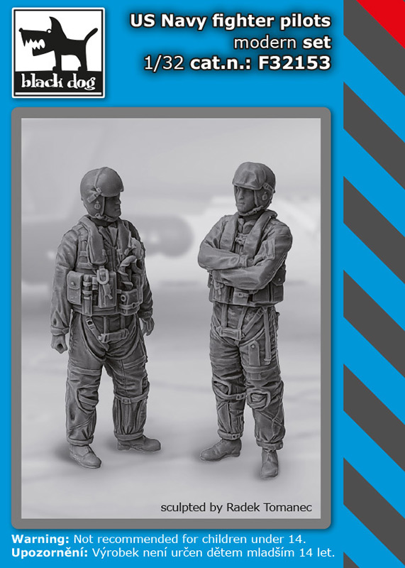 1/32 US NAVY fighter pilots modern set (1 fig.)