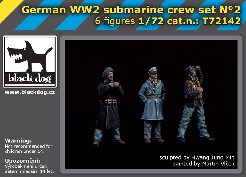 1/72 German WWII submarine crew set No.2 (6 fig.)