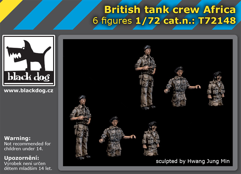 1/72 British tank crew Africa (6 fig.)
