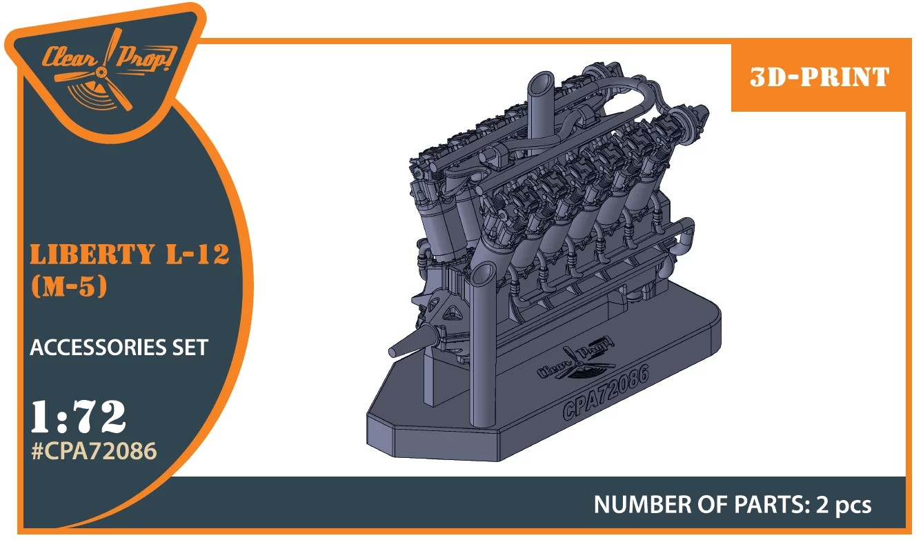 1/72 Liberty L-12 engine set (3D Print)