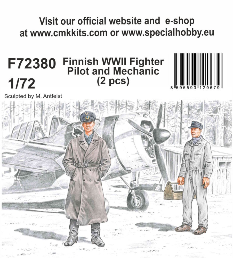 1/72 Finnish WWII Fighter Pilot and Mechanic