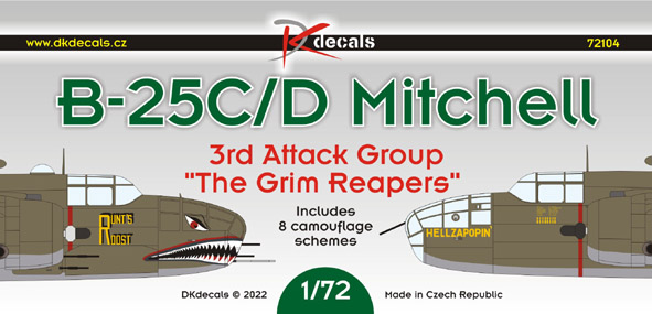1/72 B-25C/D Mitchel 'The Grim Reapers' (8x camo)