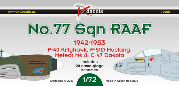 1/72 No.77 Sqn RAAF 1942-1953 (20x camo)