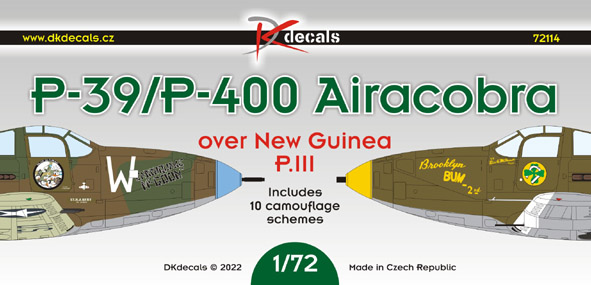 1/72 P-39/P-400 Airacobra o.N.Guinea III(10x camo)