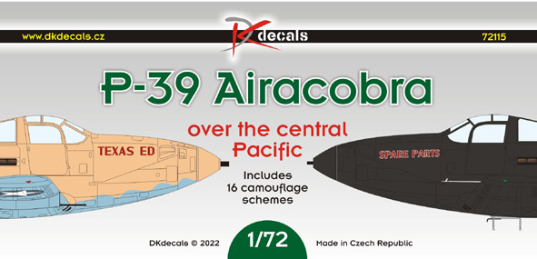 1/72 P-39 Airacobra o.Central Pacific (16x camo)