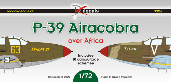 1/72 P-39/P-400 Airacobra Africa/Italy (10x camo)