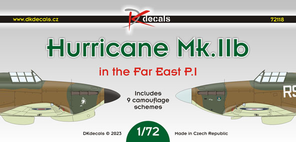 1/72 Hurricane Mk.IIb Far East (9x camo) Part I.