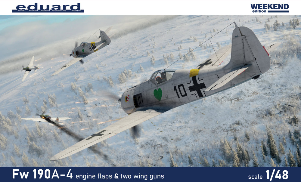 1/48 Fw 190A-4 w/ engine flaps&2-gun wings (Week.)