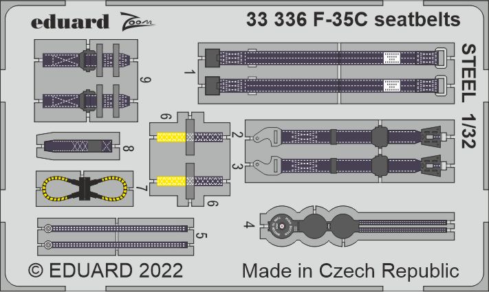 1/32 F-35C seatbelts STEEL (TRUMP)