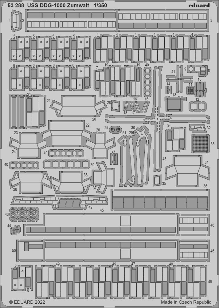 SET 1/350 USS DDG-1000 Zumwalt (SNOWMAN M./ TAKOM)
