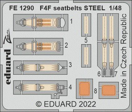 1/48 F4F seatbelts STEEL (EDU)
