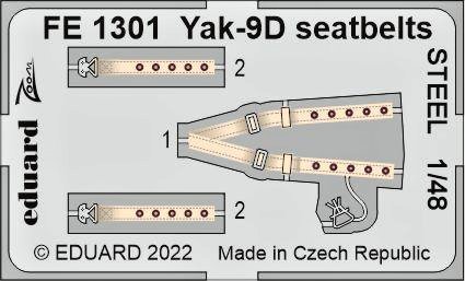 1/48 Yak-9D seatbelts STEEL (ZVE)