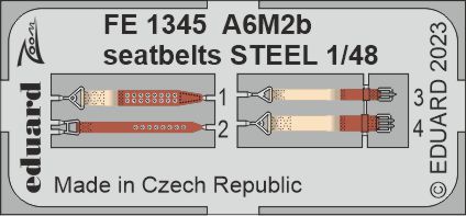 1/48 A6M2b seatbelts STEEL (ACAD)
