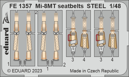 1/48 Mi-8MT seatbelts STEEL (TRUMP)