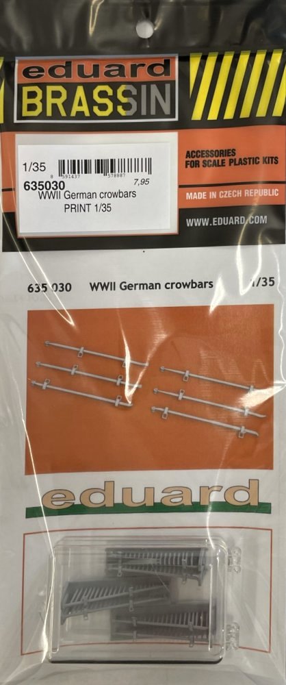 BRASSIN 1/35 WWII German crowbars PRINT