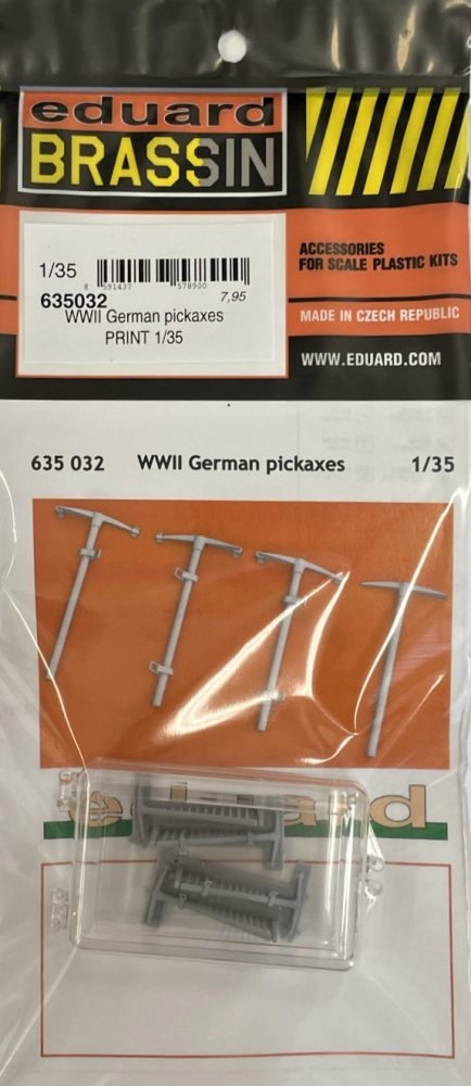 BRASSIN 1/35 WWII German pickaxes PRINT