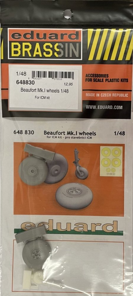 BRASSIN 1/48 Beaufort Mk.I wheels (ICM)
